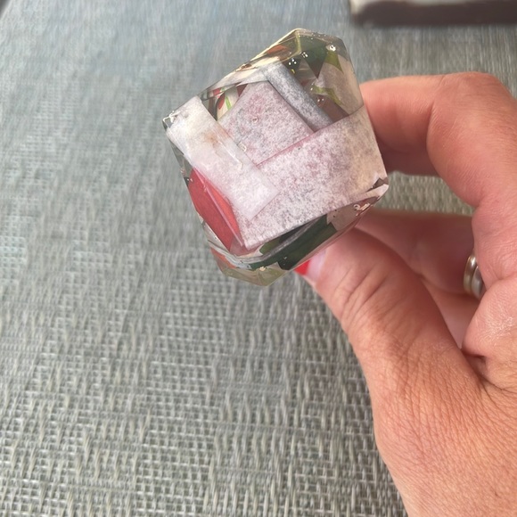 XMAS Handmade Festive Holiday Diamond Top Wine Stop Short - Picture 4 of 13